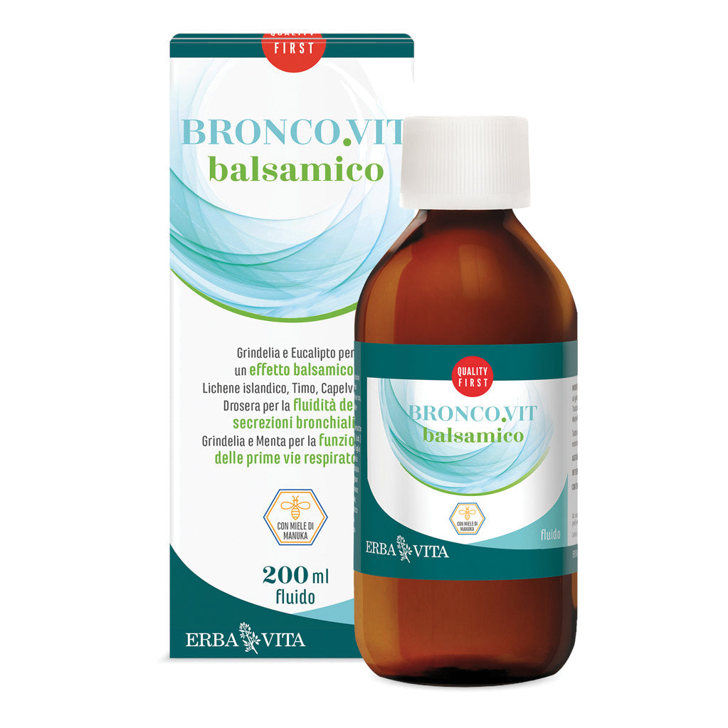 Erba Vita Broncovit Fluido Balsamico Integratore Fluidificante 200 ml