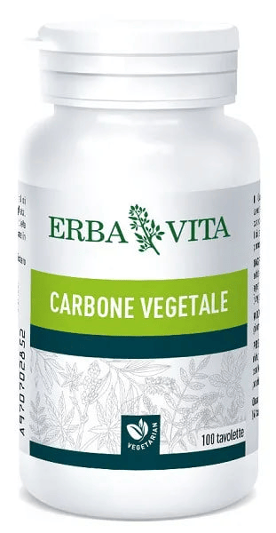 Erba Vita Carbone Vegetale Integratore Intestinale 100 Tavolette