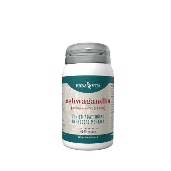 Erba Vita Ashwagandha 60 Capsule Integratore Tonico e Per il Benessere Mentale