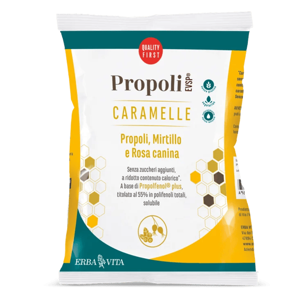 Propoli Evsp Caramelle Gusto Mirtillo e Rosa Canina 65 gr — confronto prezzi