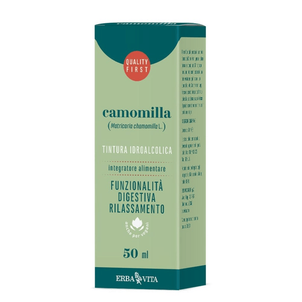 Erba Vita Camomilla Tintura Idroalcolica Benessere Mentale 50 ml