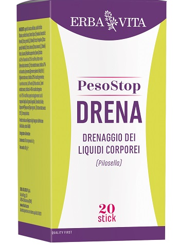 Erba Vita PesoStop Drena 20 stick Integratore Drenante e Depurativo