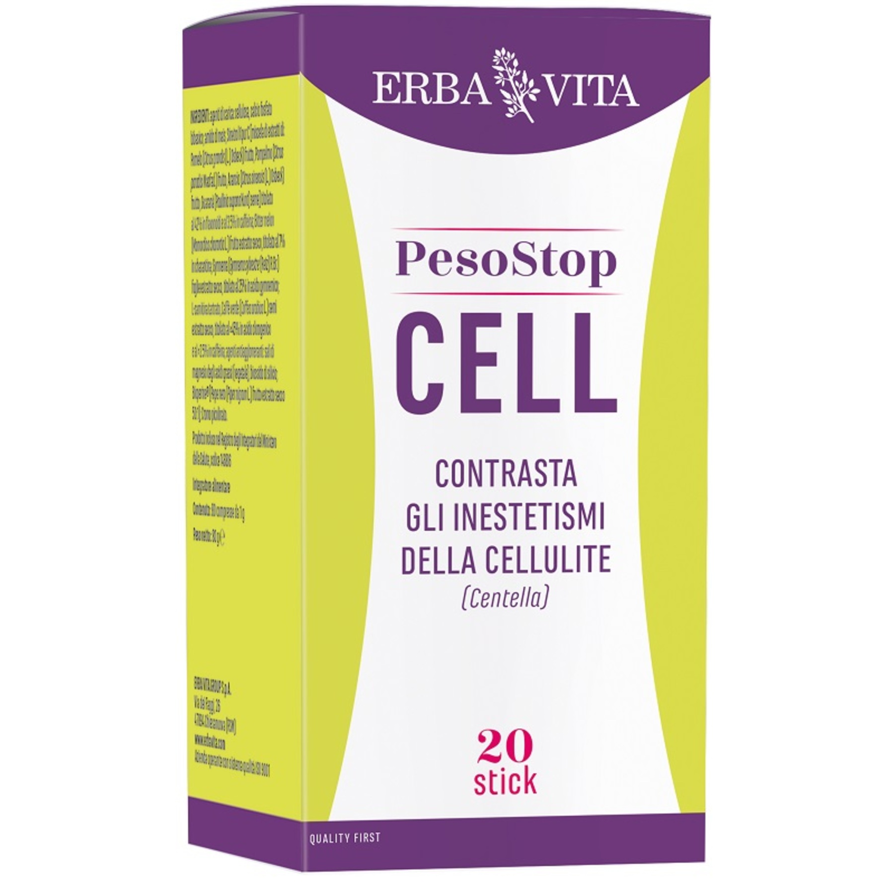 Erba Vita Peso Stop Cell Integratore Anticellulite 20 stick — confronto prezzi