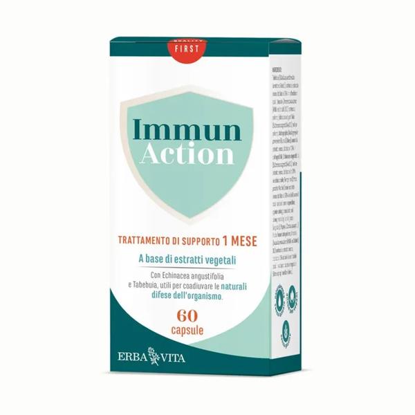 Erba Vita Immun Action 60 Capsule Integratore per Sistema Immunitario e Ricostituente Trattamento di 1 Mese — confronto prezzi