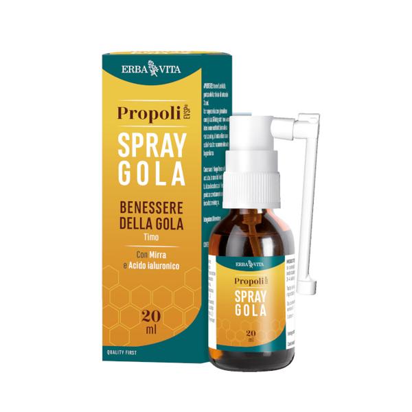 Erba Vita Propoli Evsp Spray Gola 20 ml Per Stati Irritativi della Gola