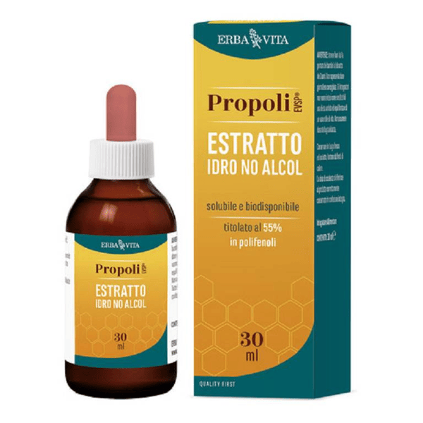 Erba Vita Propoli EVSP Estratto Idro No Alcol Integratore Per il Sistema Immunitario 30 ml