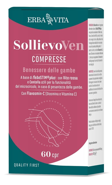 Erba Vita SollievoVen 60 Compresse Integratore per il Benessere delle Gambe