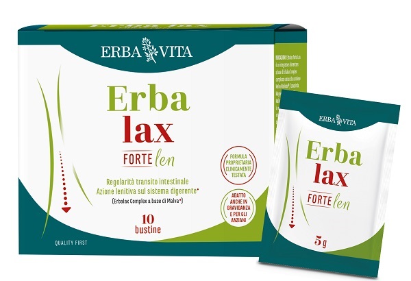Erba Vita Erbalax - Forte Len Integratore Regolarità Intestinale, 10 Bustine — confronto prezzi