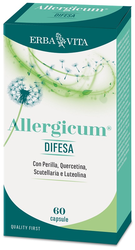 Erba Vita Allergicum Difesa - Integratore alimentare per le difese immunitarie, 60 capsule