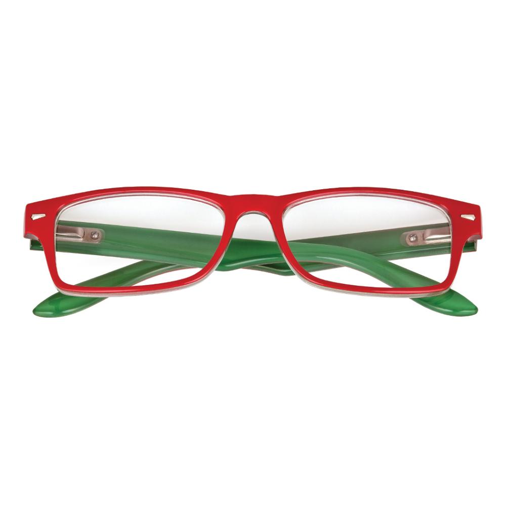 Corpootto Bicolor Rosso-verde Occhiali Da Lettura +1,00