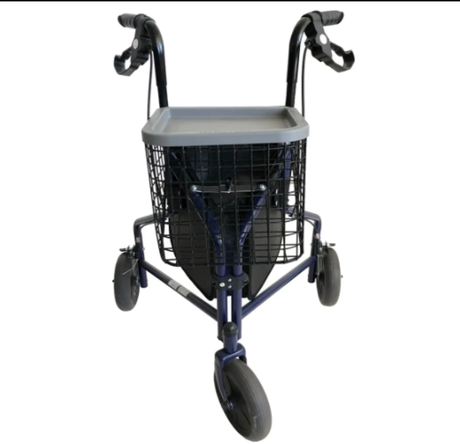 Moretti Rollator in Acciaio 3 Ruote Blu Mopedia
