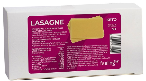 feeling ok lasagne+protein 250 g