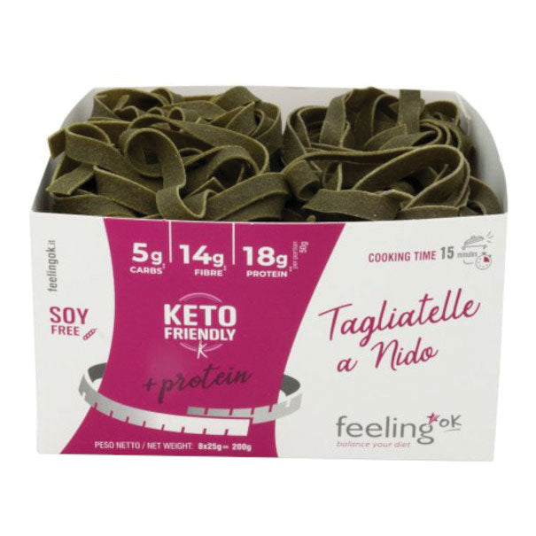 FeelingOk +Protein Tagliatelle agli Spinaci | Pasta Proteica Low-Carb | 250 g — confronto prezzi