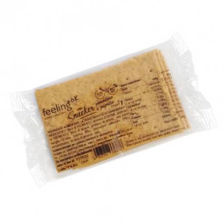 Feeling Ok Snacker proteico a ridotto contenuto di carboidrati gusto pomodoro e paprica, 50 g