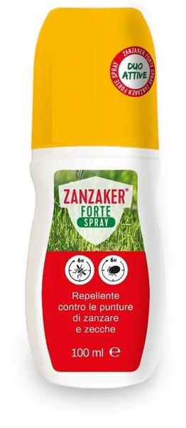 Zanzaker Forte Spray Repellente Contro Le Punture Di Zanzare e Zecche 100 ml