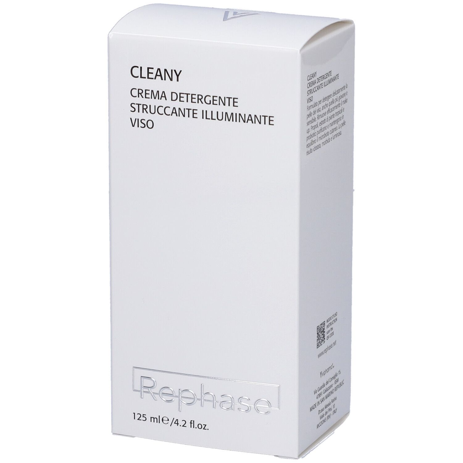 Rephase Cleany Crema Detergente Struccante Illuminante, 125ml