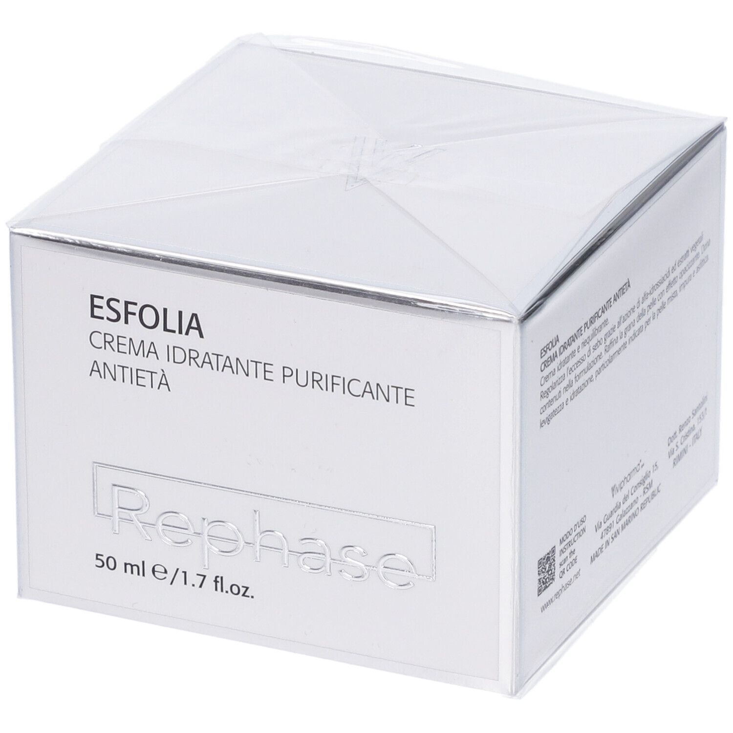 Rephase Esfolia Crema Dermopurificante Antietà 50 ml Detergente