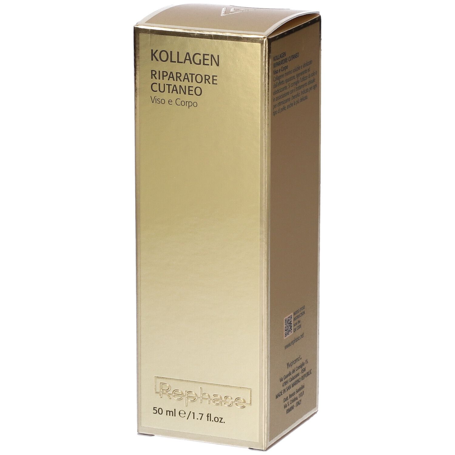 Rephase Kollagen Riparatore Cellulare Viso e Corpo, 50ml