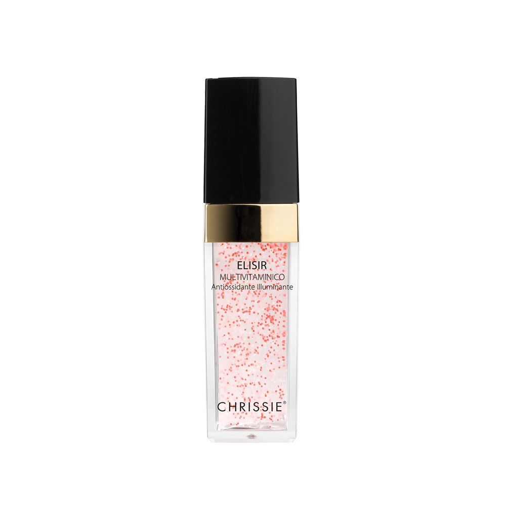 Chrissie Elisir viso multivitaminico - Siero in idrogel ad azione antiossidante e illuminante, 30 ml
