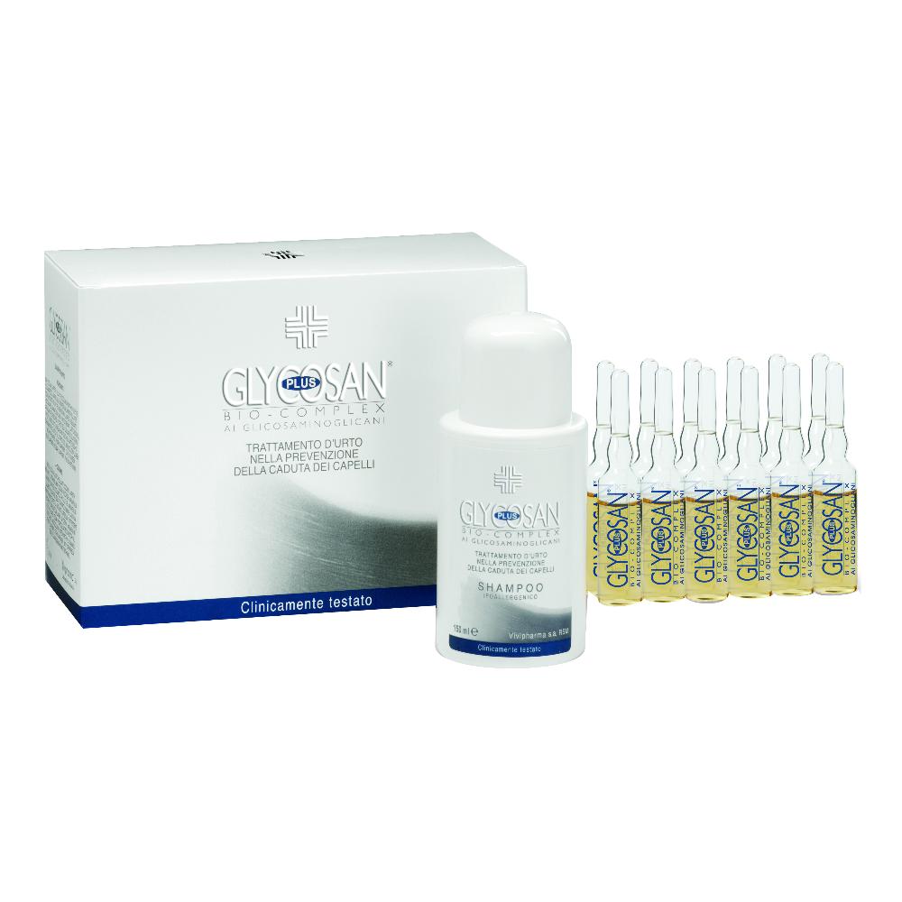 Glycosan Plus Bio Complex Trattamento d'Urto Caduta dei Capelli, 100+150ml — confronto prezzi