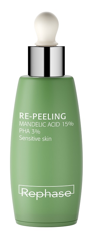 Rephase Re-Peeling - Acido Mandelico 15% PHA 3% Trattamento Esfoliante Viso,30ml