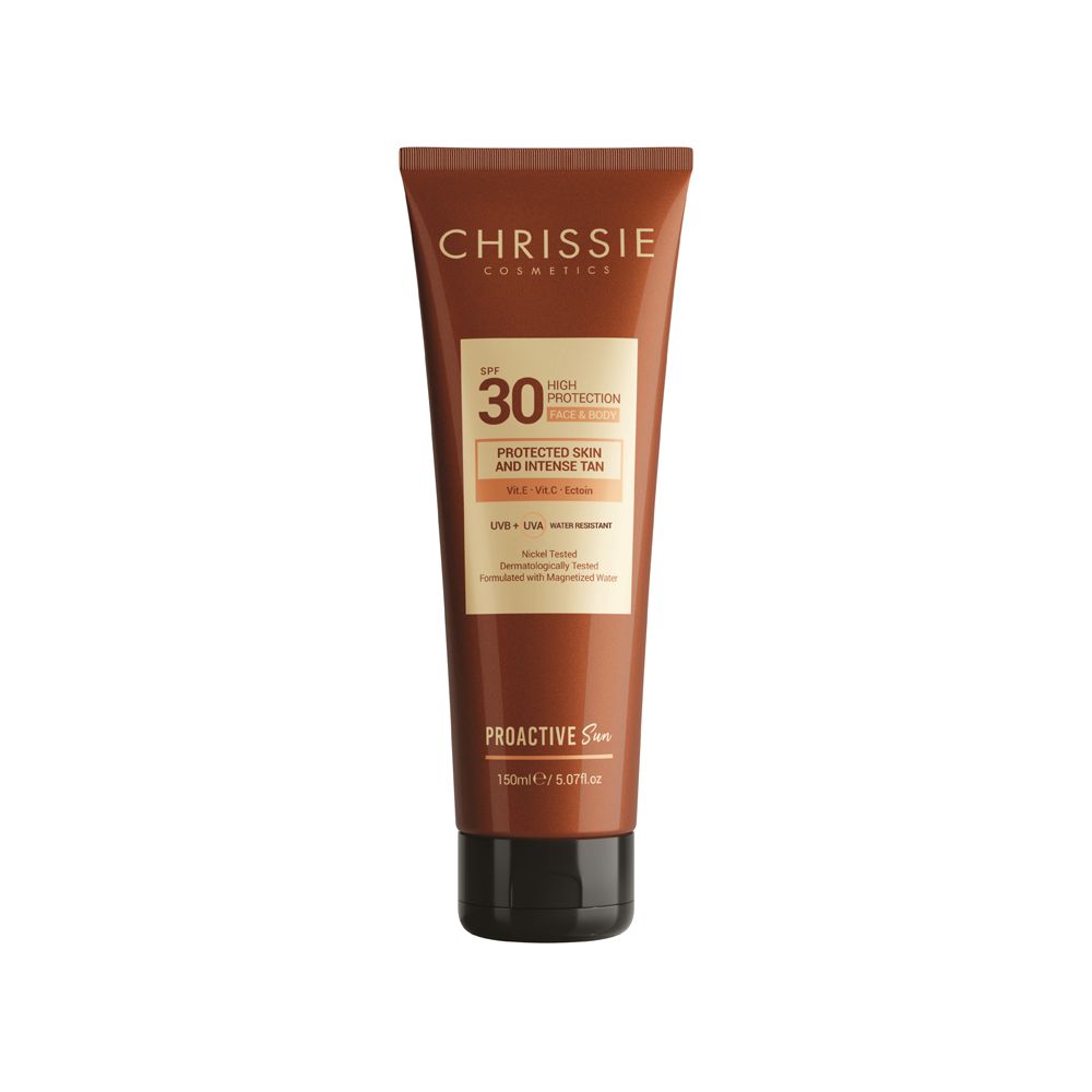 Chrissie Proactive Sun Crema Solare SPF30 Protezione Alta 150 ml solare