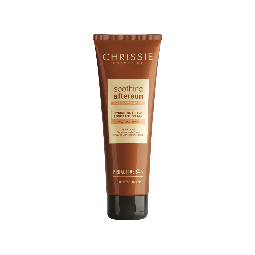 Chrissie Cosmetics Proactive Sun - Fluido Gel Doposole Viso e Corpo, 150ml