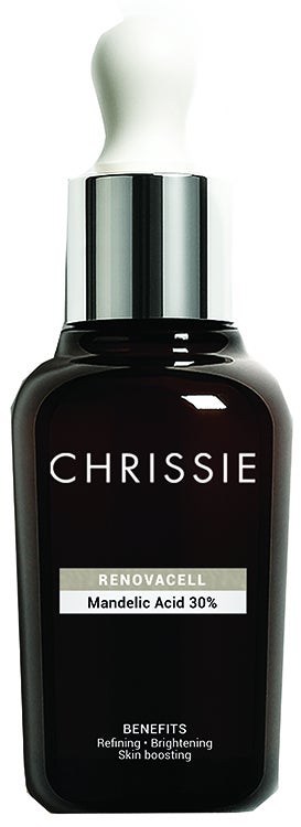 Chrissie Renovacell Acido Mandelico 30% Siero esfoliante per il viso e il collo, 30 ml