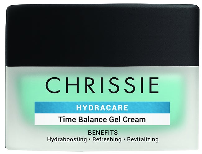 Chrissie Cosmetics Hydracare Time Balance Crema gel idratante per il viso e il collo, 50 ml