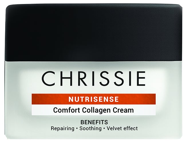 Chrissie Nutrisense Comfort Collagen Cream Crema viso ultra-nutriente per pelle secca, 50 ml