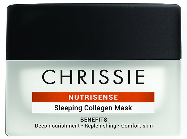 Chrissie Nutrisense Sleeping Collagen Mask Maschera notte al collagene nutriente per il viso, 50 ml