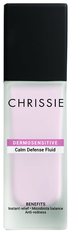 Chrissie Dermosensitive Calm Defense Fluid Fluido viso lenitivo per pelli sensibili, 35 ml