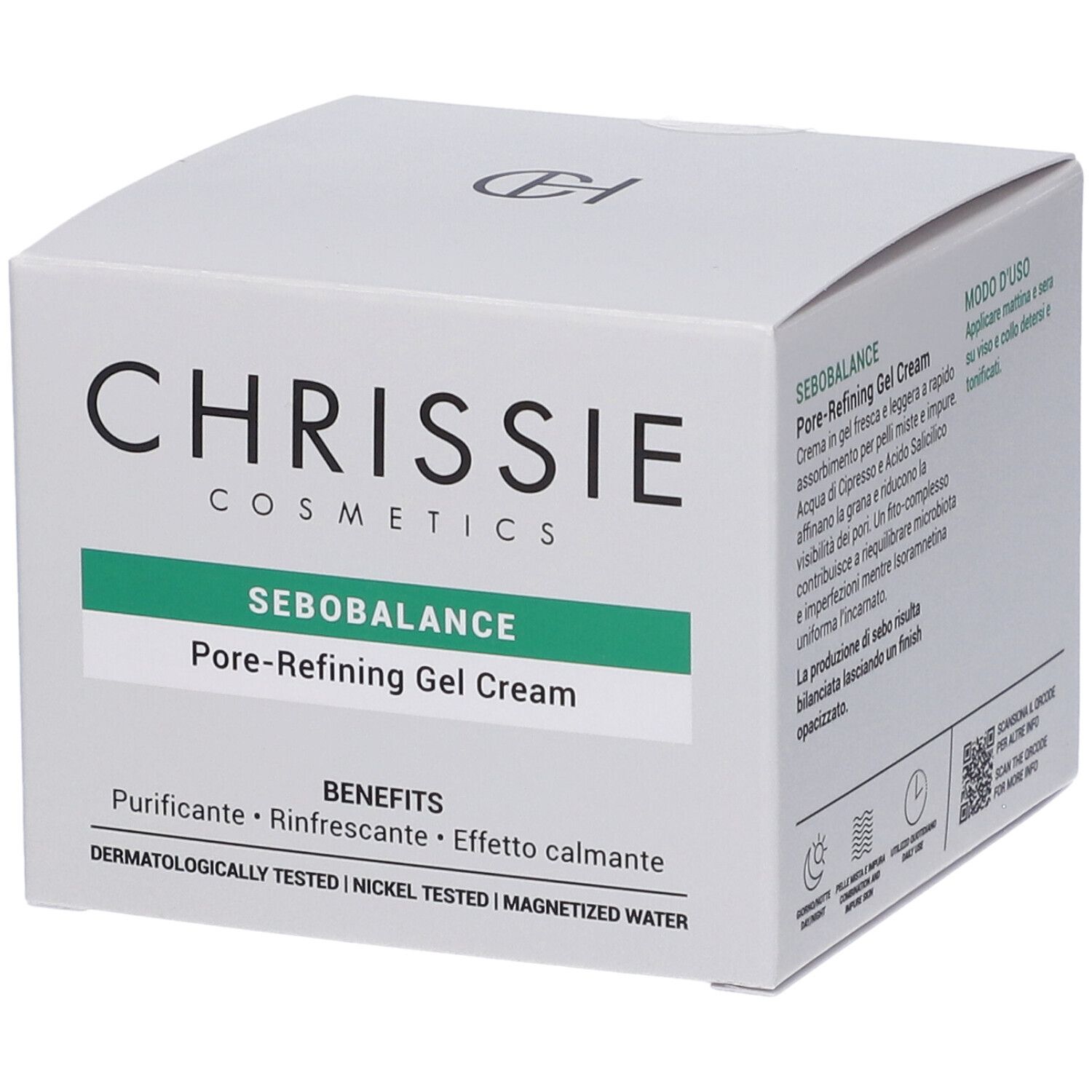 Chrissie Cosmetics Crema Gel Viso Sebobalance Pore-Refining 50 ml