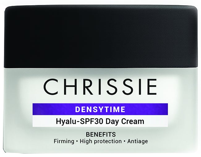 Chrissie Densytime Hyalu SPF30 Day Cream Crema giorno viso ad azione rimpolpante e ridensificante, 50 ml