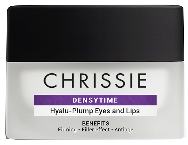 Chrissie Densytime Hyalu-Plump Eyes and Lips Crema gel rimpolpante per il contorno occhi e labbra, 20 ml