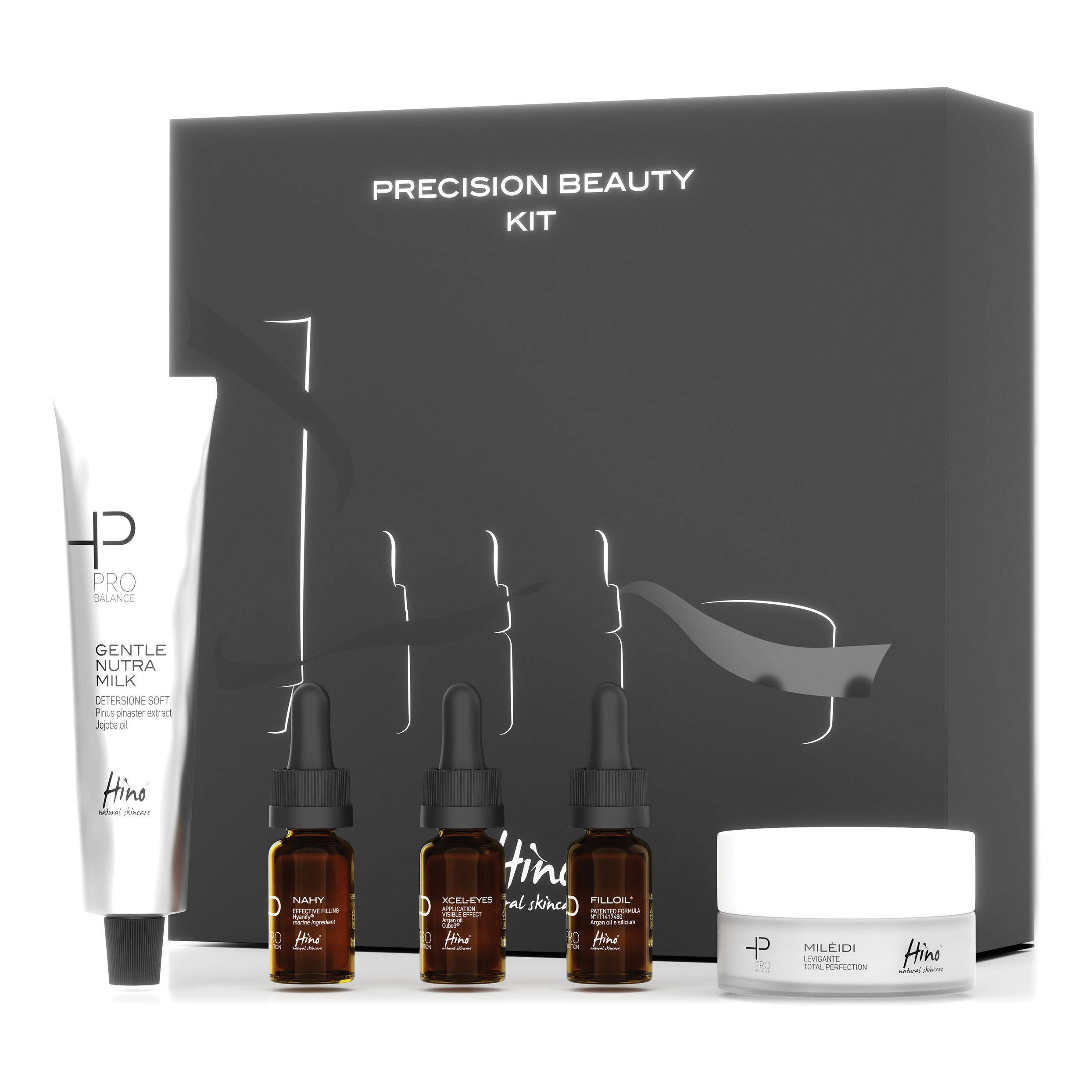 Hino Precision Beauty Kit Detergente 20ml + Siero + Olio + Occhi + Crema