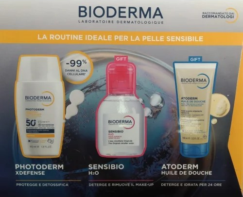 Bioderma Kit da viaggio per la cura della pelle sensibile, 3 prodotti