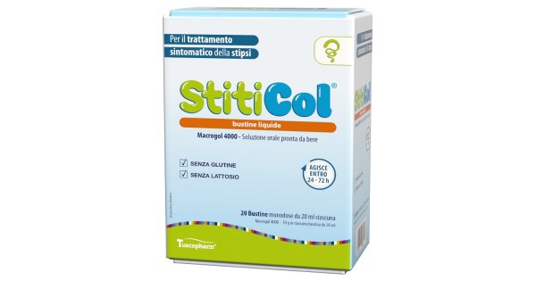 Stiticol Trattamento Sintomatico Della Stipsi 20 Bustine Liquide Da 20ml — confronto prezzi
