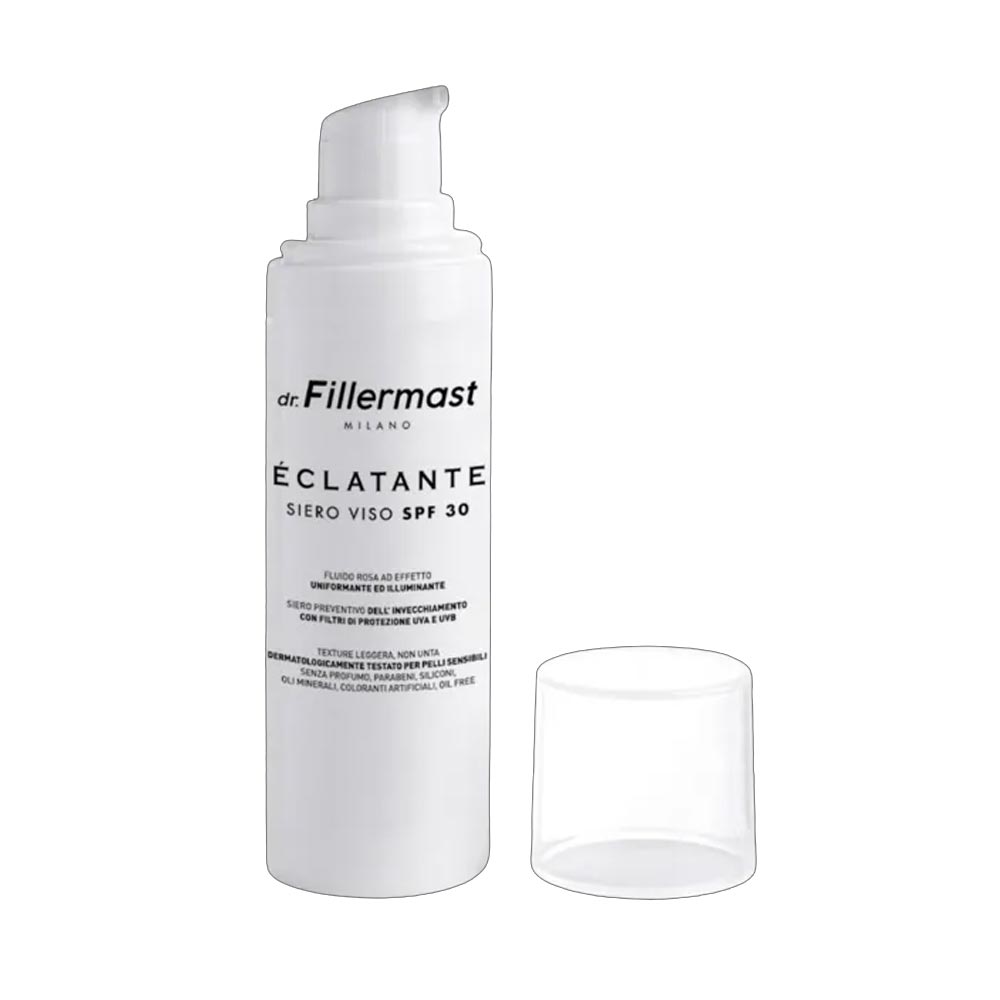 Dr. Fillermast Eclatante Serum Siero Viso SPF30 Uniformante Illuminante, 30ml