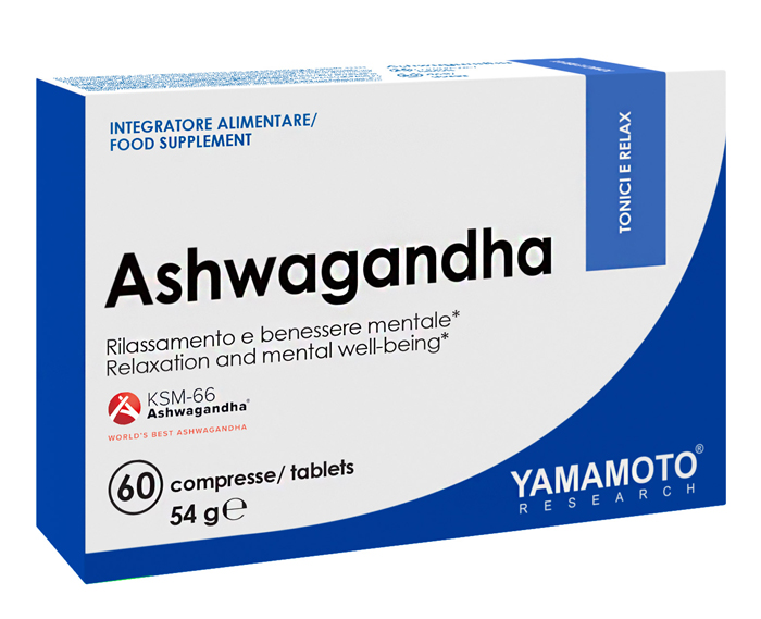 Ashwagandha KSM-66 60 Compresse per Rilassamento e Benessere Mentale