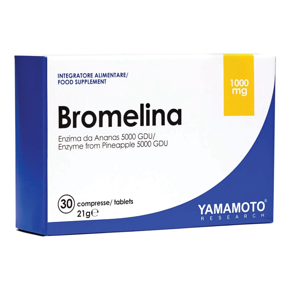 Yamamoto Research Bromelina Integratore Per Drenaggio E Benessere Dei Tessuti 30 Compresse