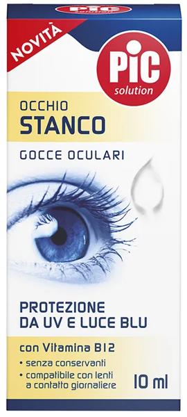 Pic Solution Gocce Oculari Occhio Stanco 10 ml Soluzione Idratante contro Affaticamento Visivo