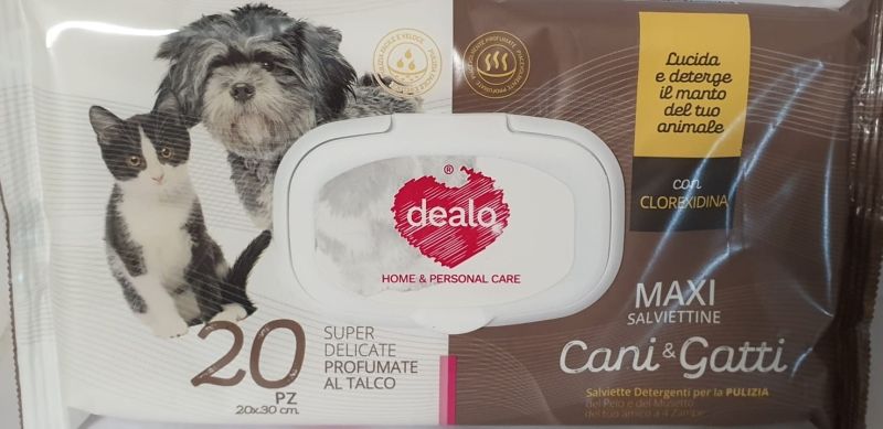Dealo Salviette 20Pezzi Cani&amp;Gatti Cucc