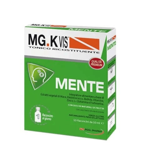 Mg-K Vis Mente Integratore Tonico Ricostituente 10 Flaconcini