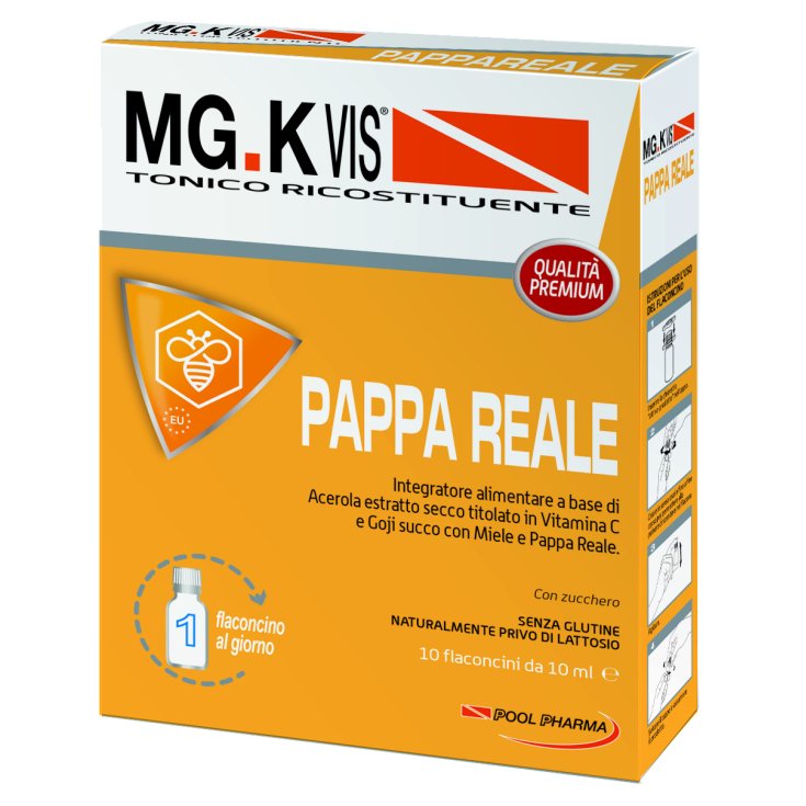 Mg.K Vis Pappa Reale Integratore Tonico Ricostituente 10 Flaconcini