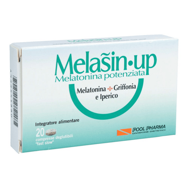 Melasin-Up Integratore Sonno Melatonina Potenziata 20 Compresse