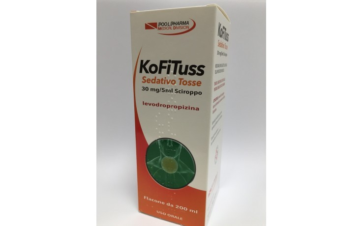 Pool Pharma Kofituss Sedativo Tosse - Sciroppo calmante per la tosse secca, 200 ml