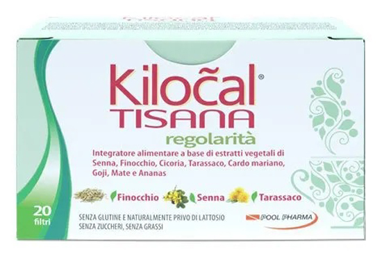 Kilocal Tisana Regolarità Tisana per il Benessere Intestinale e la Depurazione dell’Organismo 20 Filtri