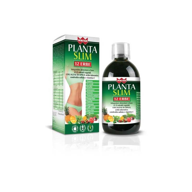 Winter Planta Slim 12 Erbe Integratore Per Il Drenaggio Dei Liquidi E Il Controllo Del Peso 500ml