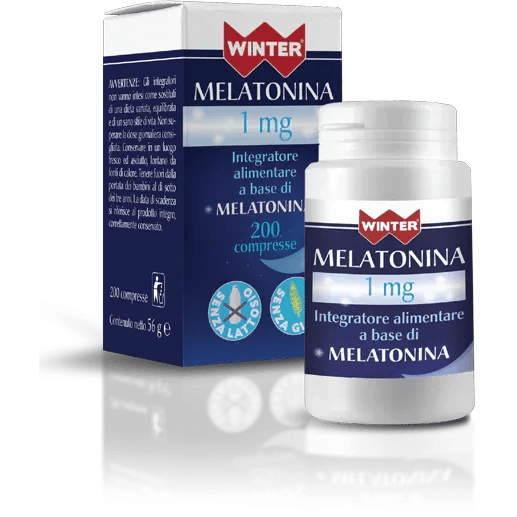 Gdp Winter Melatonina 1mg Integratore Alimentare Riduzione Tempo Addormentarsi 200 Compresse
